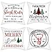 Produktbild Bateruni 4er Set Weihnachten Throw Kissenbezug, 45x45cm Frohe Weihnachten Kissenhülle Winter Holiday Rustikale Kissenbezüge für Sofa Couch