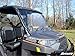 SuperATV Full Size Windshield for 2017+ Polaris Ranger XP 1000 (See Fitment) | Non-Scratch Resistant 1/4