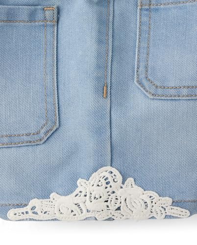 Image of The Children's Place Girls Denim Shortie Shorts
