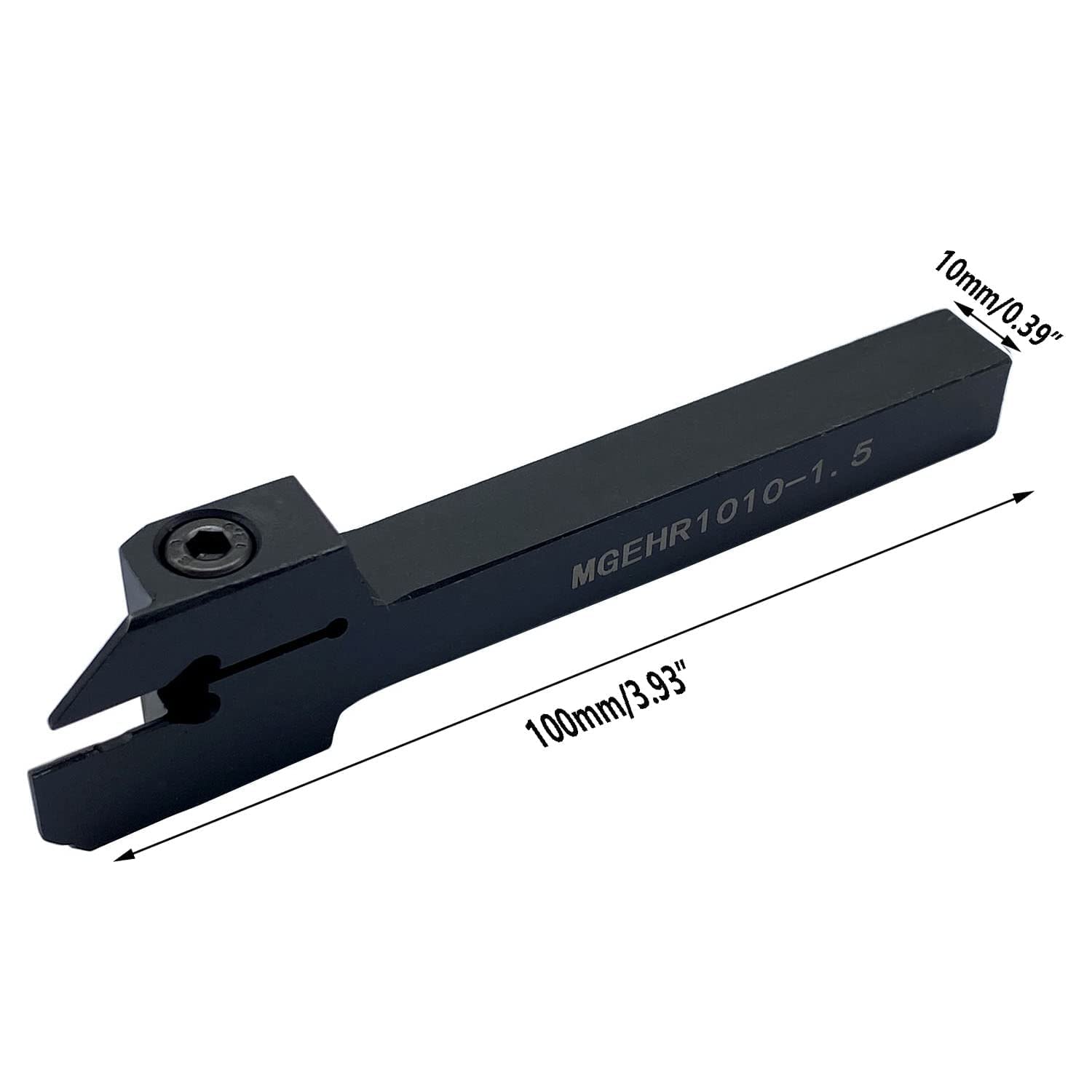 Portautensili MGEHR/L MGIVR/L per tornio da 5/8" 3/8" MGEHR/L MGIVR/L con inserti per scanalatura in carburo MGMN150/200 per acciaio (2 supporti per scanalatura 3/8 con 10 inserti mgmn150)