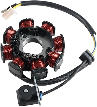 Motorcycle Magneto Engine Generator Stator Coil 21003-0040 Compatible With AX125 Fury 125R Kaze Hit AN112 R VR ZX130 Xcite