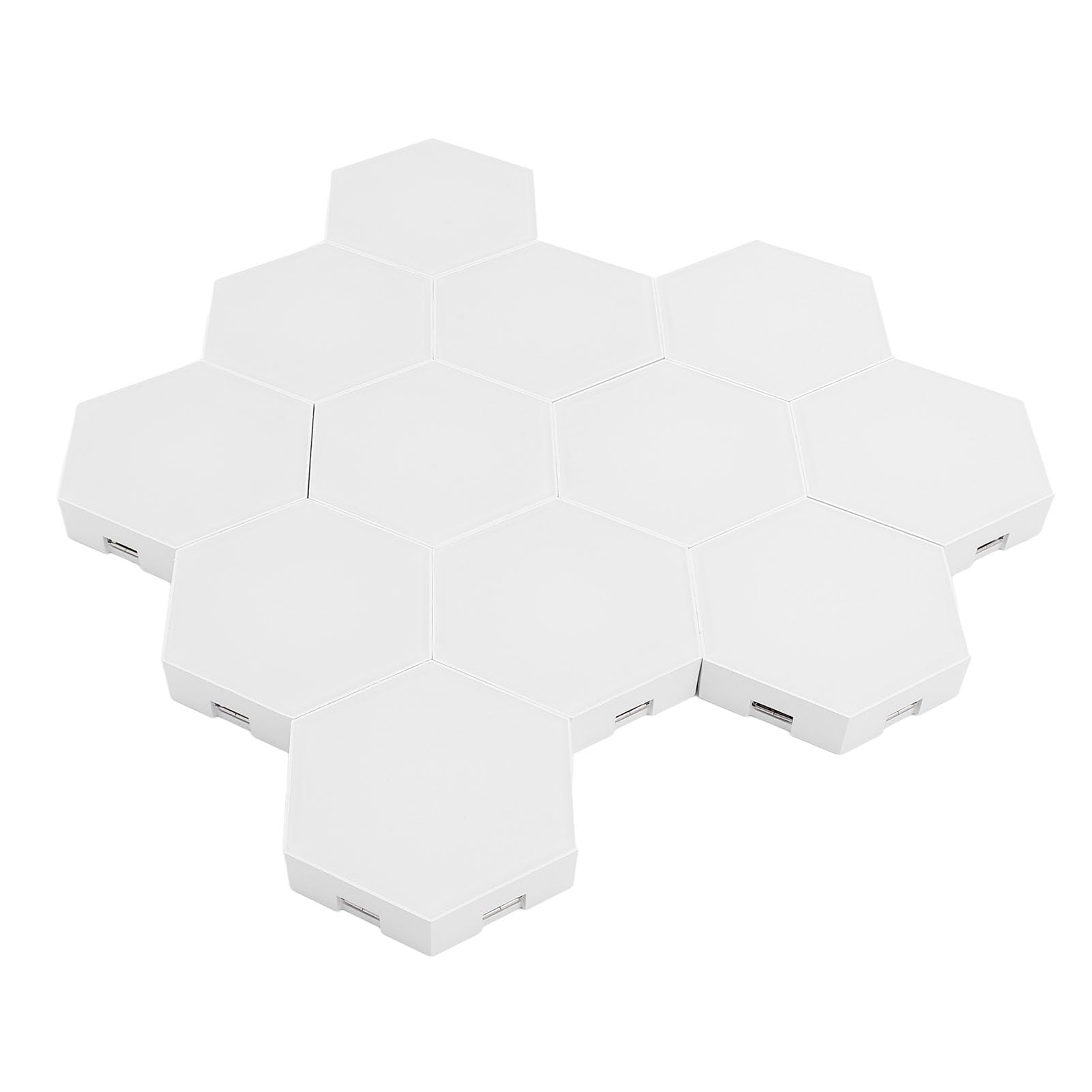 Eujgoov Applique Murale Hexagonale, Panneau Intelligent LED RVB avec Commande Vocale et Synchronisation Musicale, pour la Décoration de la Pièce et les Fêtes