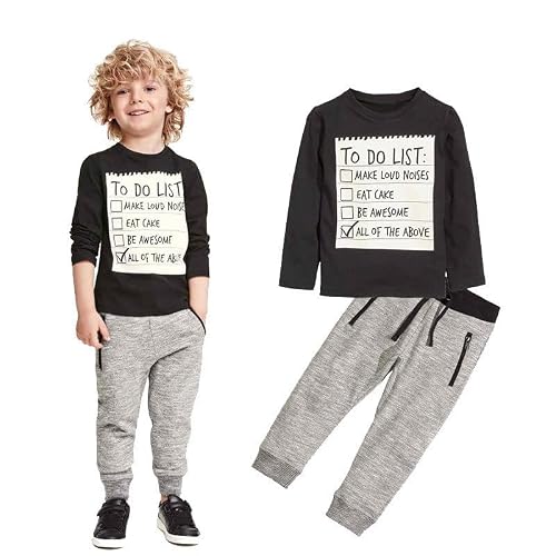 Boys Athletic Sweatsuit Kids Fashion Hoodies And Sweatpants Clothing Sets With Pockets Outfits 5 To 14Y A 4 To 5 Years