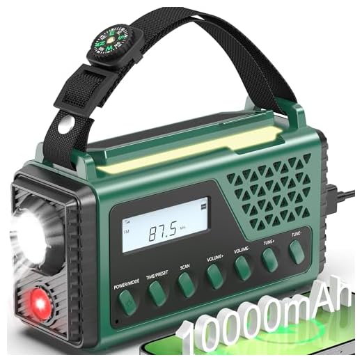 Epica Digital Emergency Weather Alert Radio Review | Vanessa Davison Emergency Weather Radio 10000mAh,Hand Crank Solar Radio, NOAA/AM/FM/SW Weather Alert Radio with Bluetooth,USB Charged, SOS Alarm,LED Torch Reading Light, Headphone Jack,for Indoor Camping Hurricane