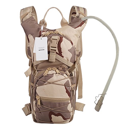 8 Best Hydration Packs for Desert Hikes in 2026: Top Picks for Every Adventure 3 Seamand Hydration Backpack with 3L Water Bladder for Hiking and Climbing (Desert Camo)