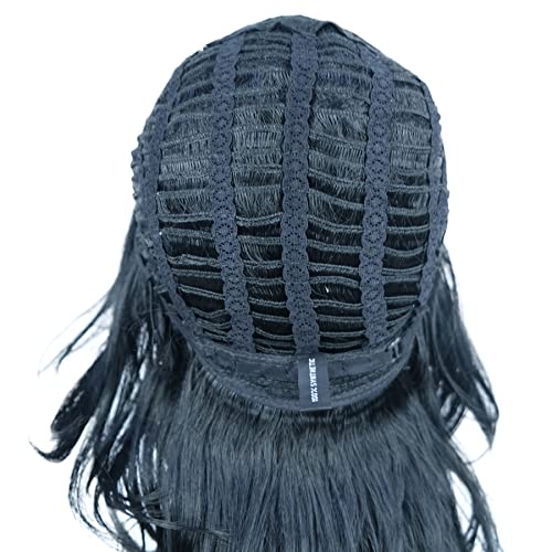 Lydell Long Soft Shaggy Layered Black Wig Classic Cap Full Synthetic Wigs #TOP7