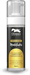 Espuma Mousse Modelador Donna's 150ml - Definição, Brilho e Controle do Frizz para Tranças, Cachos e Apliques - Preservação do Penteado, Sensação de Frescor e Toque Natural