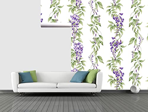 Image of CABANA HOMES Wall Stickers Botanical Leaf Wallpaper for Living Room Decor (45 x 125 cm, 2 Rolls) (12 sq. ft) DIY Self Adhesive Decals Bedroom, Haal