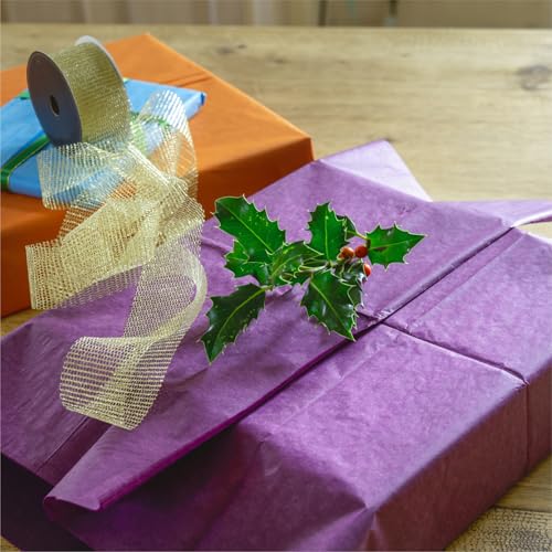 Image of Bobobag 100 Sheets Purple Tissue Paper 20 inchX14 inch Tissue Paper for Gift Bags, Gift Wrapping Tissue, Christmas Tissue Paper Anniversary Holiday Decoration Arts Craft