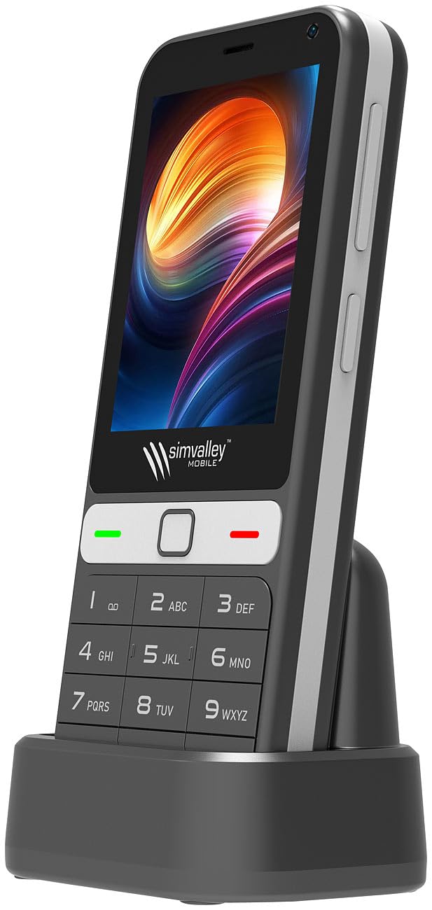 simvalley MOBILE Senioren Smartphone: 4G-Senioren-Handy, Touchdisplay, Whatsapp, SOS-Funktion, GPS, Android (Seniorenhandy mit Whatsapp, Smartphone mit, SD)