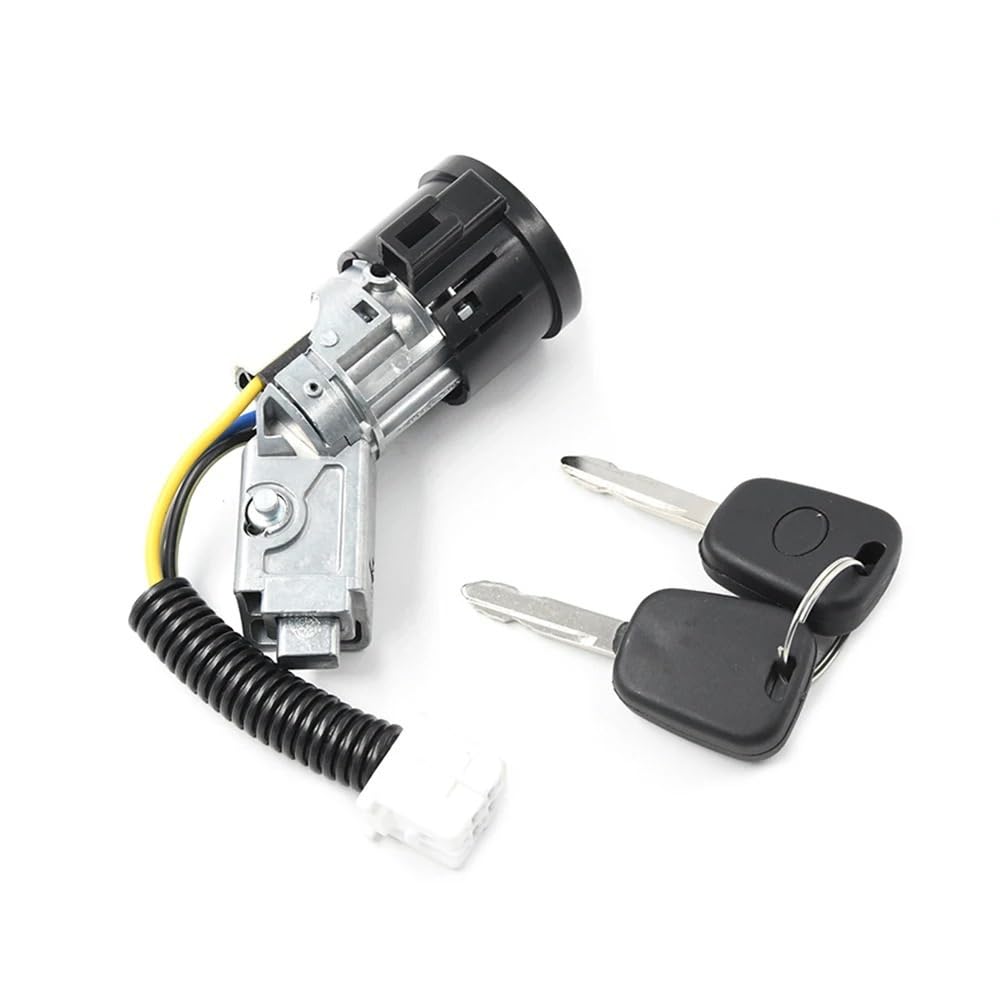 Zhjlut One Color Car Lock Cylinder N0501412 N0502200 Compatible With Peugeot For 107 Engine Ignition Barrel Lock Car Ignition Lock Set With 2 Keys