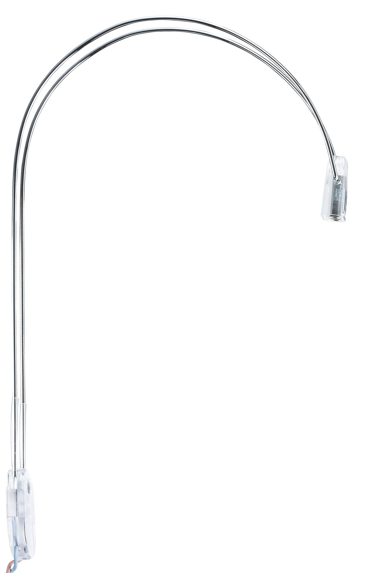 Paulmann 99908 Galeria Lampada a Led Per Specchio, Per Bagno, Cromato, 2 Lampadine da 4 W Gu5.3, In Metallo