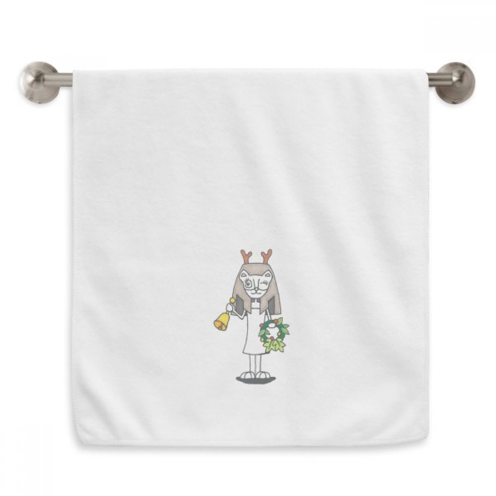Serviettes moelleuses blanches 13X29 pouces motif Antlers Bastet de Bell Garland