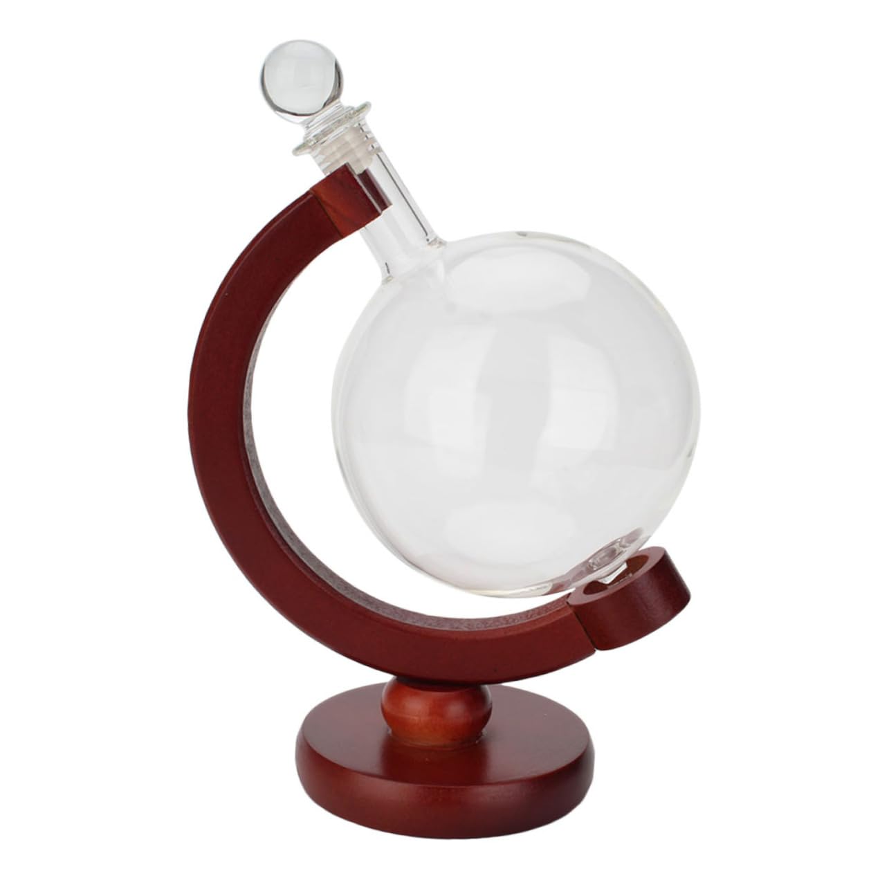 Cabilock Mini Globe Whiskey Decanter Elegant Wine Aerator with Holder Rack for Vodka Bourbon Rum Wine for Father Day Graduations Birthdays