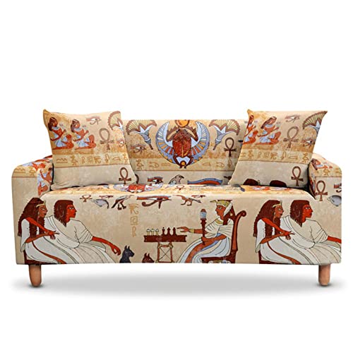 1 Plaza Estilo Étnico Retro Pirámide Egipcia Faraón Funda De Sofá Elástica Para Fundas De Encimera Modernas Para Sala De Estar De Esquina En Forma De L Fundas De Sofá Con Música Todo Inclu 90-142cm
