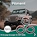 Riyhch Hardtop Seal Strips Fit for Jeep Wrangler TJ 1997-2006, Hardtop Roof Rail Weatherstrip Replacement for MS-41190