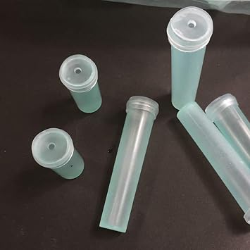 lasenersm 30 Pieces Flower Water Tubes Clear Plastic Floral Tubes Floral Water Tubes Vials for Milkweed Stem Cuttings Flower Arrangements Medium 2.83 Inch Length, Transparent