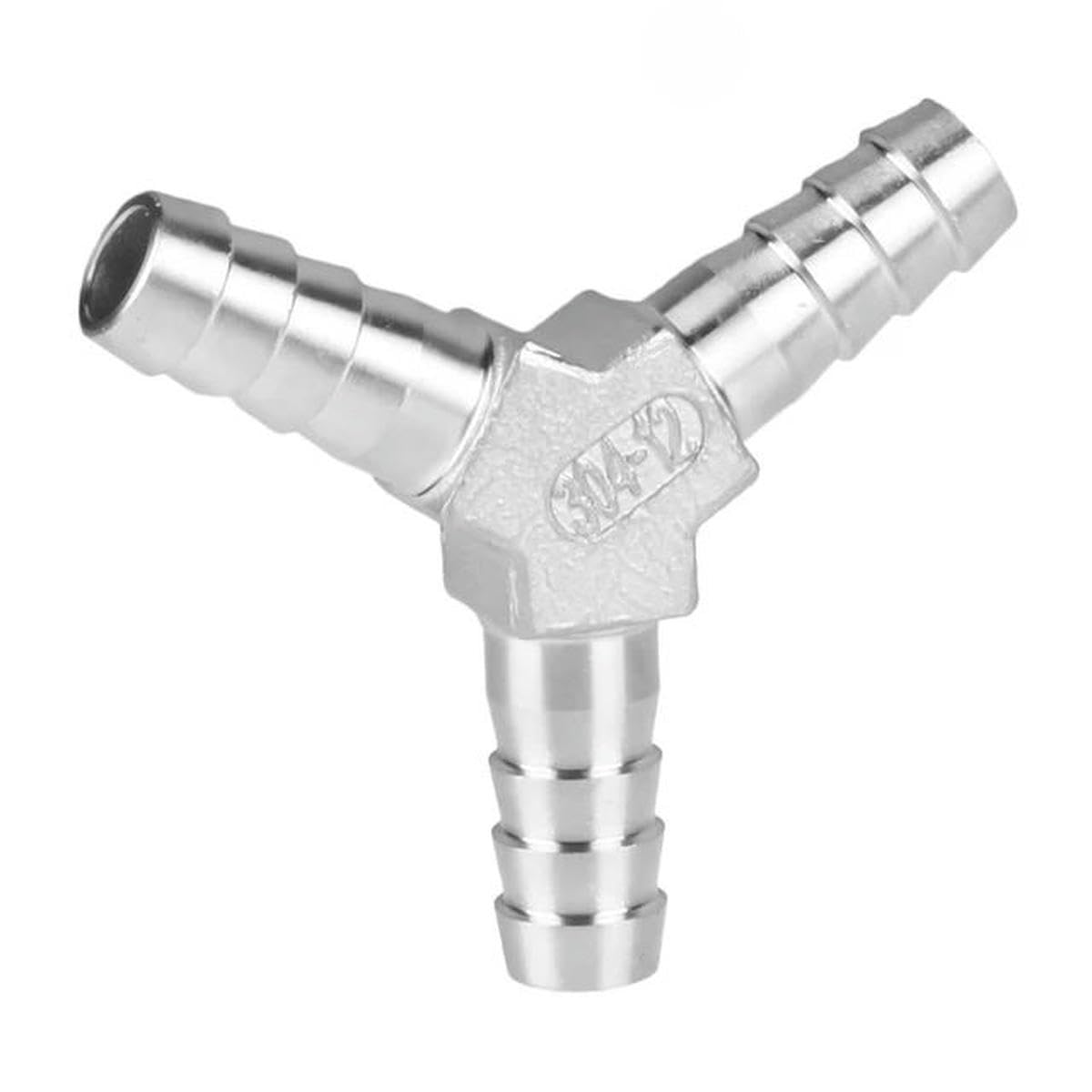Conector de manguera de acero inoxidable 304 de 6 mm, 8 mm, 10 mm, 12 mm, tipo T, tipo Y, tipo Y, tipo Y, 40 mm