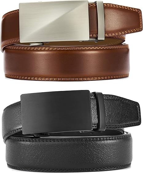 Men's Ratchet Belt Men 2 Pack - Customizable Fit, Effortless Style (35mm)4