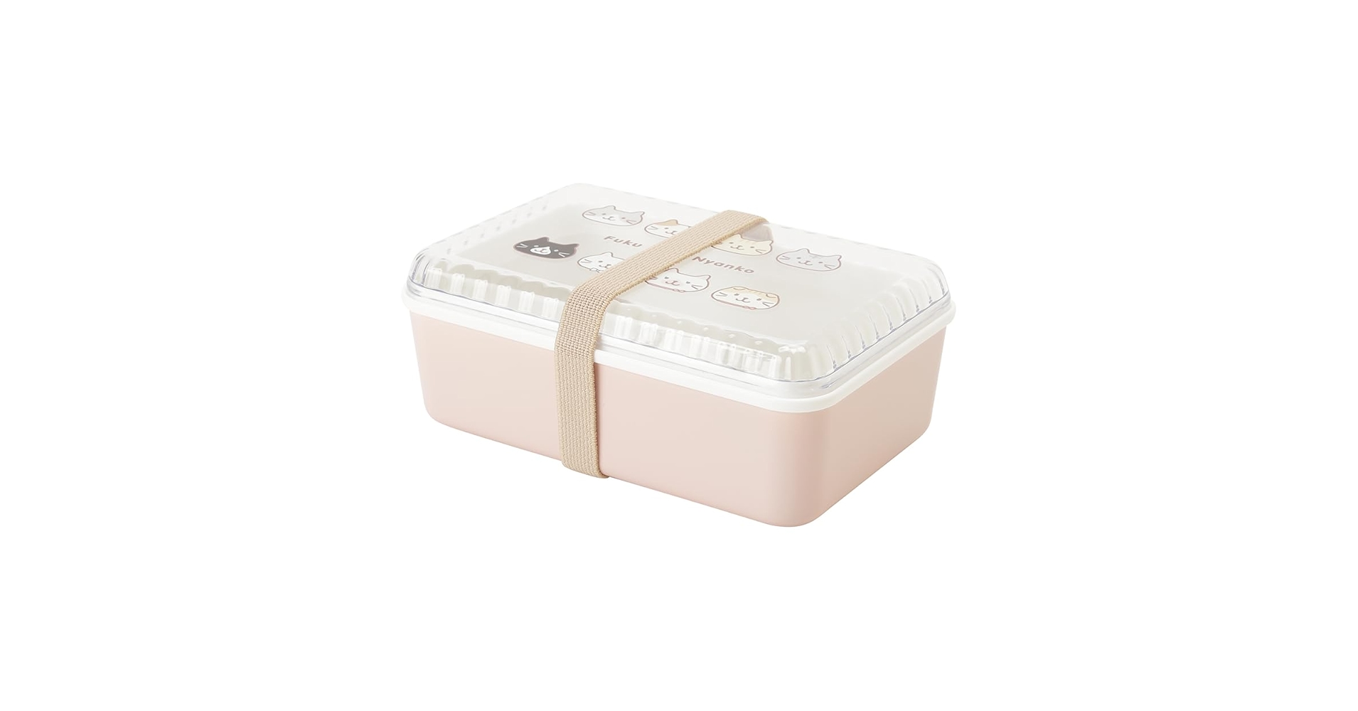 マシュマロみたいなふわふわにゃんこ お弁当箱 ランチボックス ピンク 50%OFF☆ マシュマロみたいなふわふわにゃんこ ランチボックス