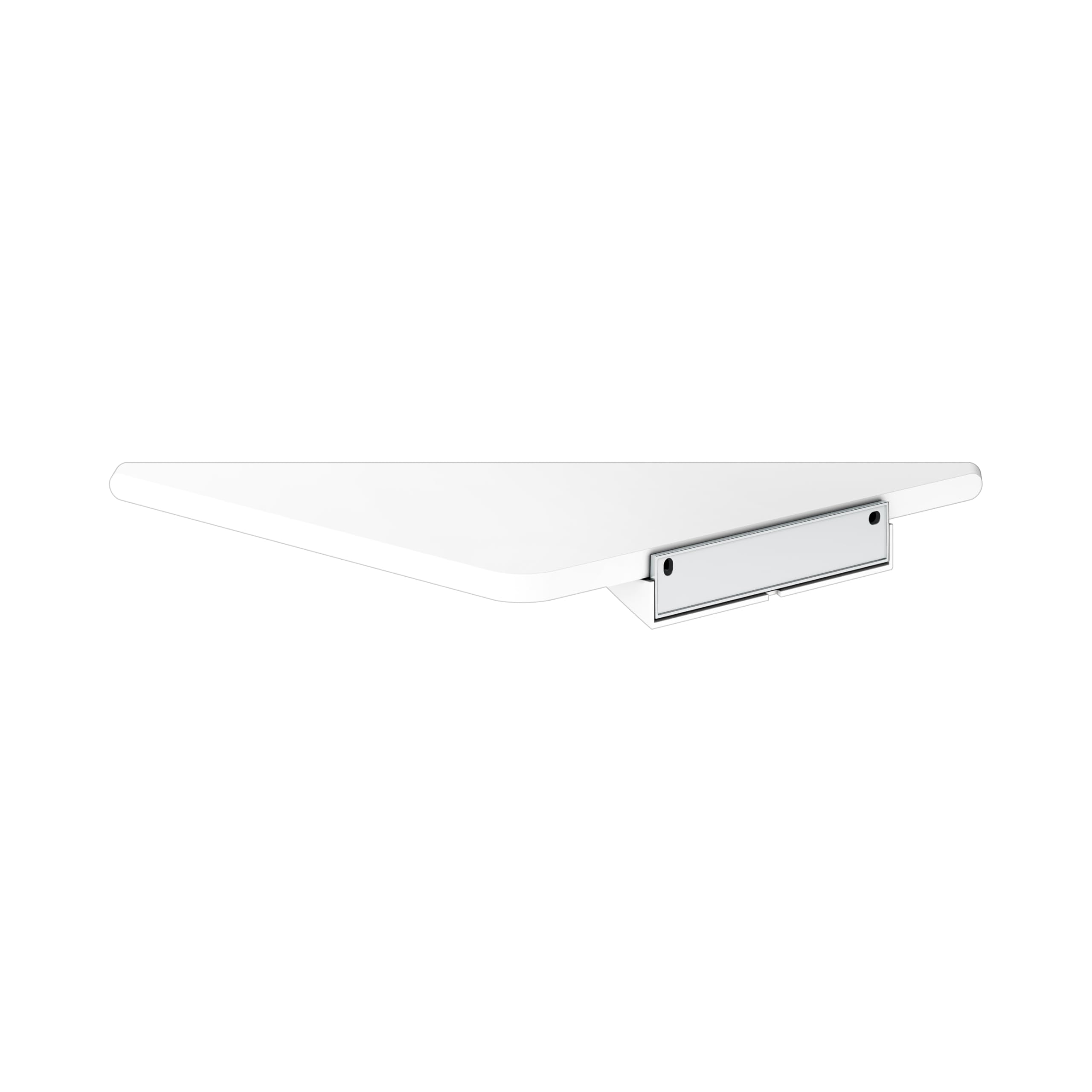 Keuco Rose Eck-Duschablage 24,6 x 24,2 cm, ohne Bohren, Aluminium weiß