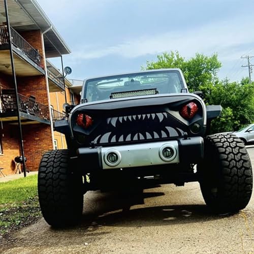 Image of Beast Eyes Headlight Decals Pair,Funny DIY Decals for Truck Car Body Window Bumper Decoration Headlight Decal 3D Stereo Eyes Stickers Decal Headlight (2Pcs 8In) (A)
