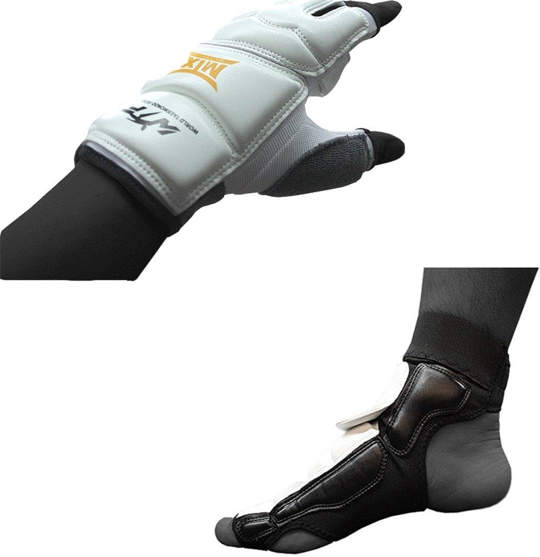 MOOTO Korea Taekwondo Protector One Set MTX S2 Hand + Foot Protector Gear Equipment (L(Hand+Foot))