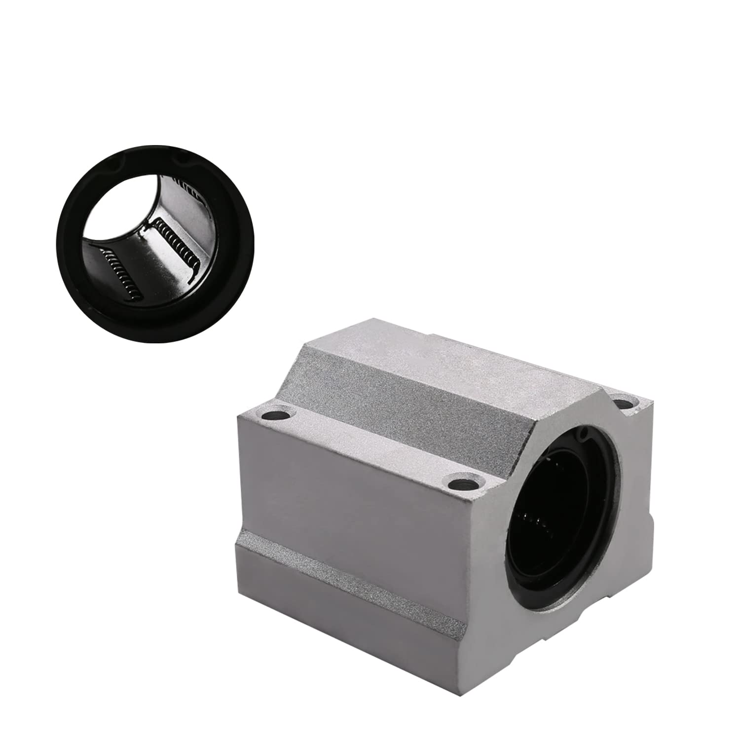 Othmro SCS30 Linear Ball Bearing Slide Unit Box Type 30mm Bore Slide Block 1 Pcs