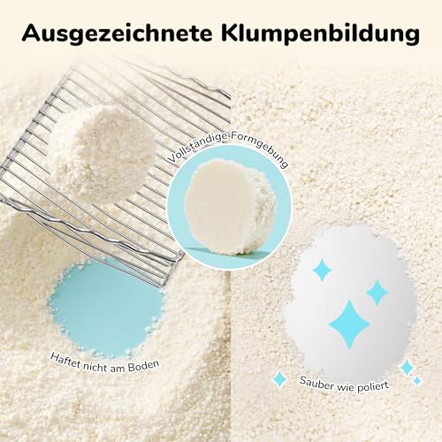 FUKUMARU Maniok Katzenstreu 10.8 kg – Starke Klumpenbildung, Staubfrei, Antihaft-Boden, 24/7 Geruchskontrolle mit pflanzlichen Zutaten