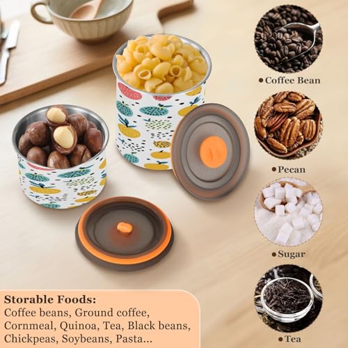 Contenedor hermético de acero inoxidable para café 17oz miniatura 5