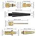 Gavigain 15Pcs Bike Tire Valve, Bicycle Pump Air Valve Converter, Bike Copper Valves Adapters DV SV AV Kit