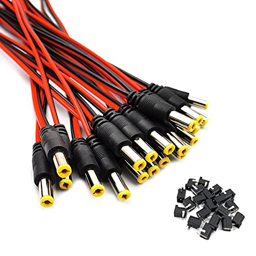DEVMO 20PCS DC Power Jack Socket Connector 5.5 x 2.1mm miniatura 6