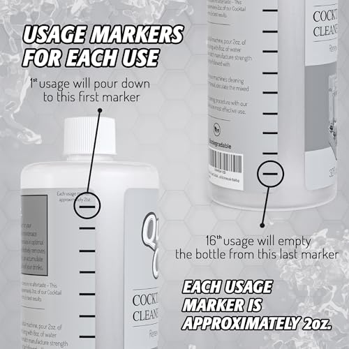 Quick & Clean Cocktail Machine Cleaner & Descaler - Made in the USA - Cleaner & Descaler for At-Home Cocktail Machines - Removes Mineral & Limescale Buildup - Image 5
