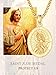ADMETUS 14K Gold-Plated St Jude Necklace Medal for Men 14K Gold-Plated Saint Jude Thaddeus Pendant Medal San Judas Tadeo Necklace Protection Jewelry Religious Gifts