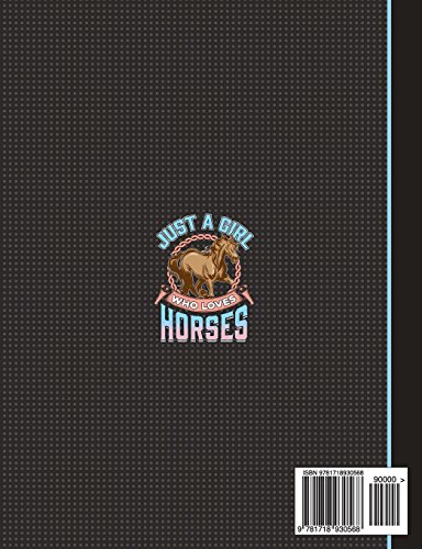 Just a Girl Who Loves Horses Composition Notebook: Journal for School Teachers Students Offices - Co
