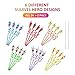 24 Superhero Straws with 2 Cleaning Brush 6 Designs Great for Birthday as Avengers Themed Party Favors and Party Supplies