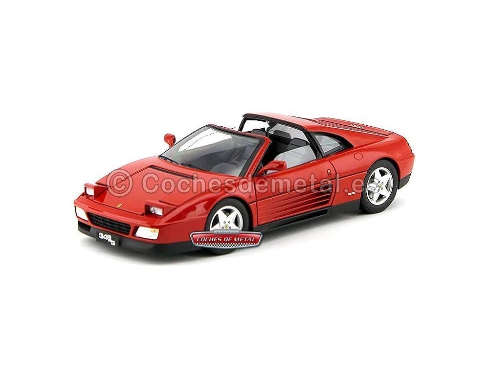 Mattel - Modellino Auto Ferrari 348Ts Scala 1:18 Rosso (Giappone