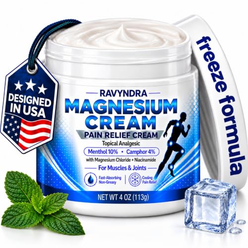 Magnesium Cooling Pain Relief Cream, 4 oz