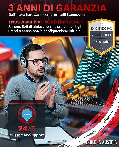 Multimedia V2 PC fisso AMD Ryzen 7 5700G 8 Core - desktop veloce + computer per ufficio e casa con 4,6 GHz, 16 GB RAM/memoria - Disco SSD da 512 GB - DVD+RW - USB3.1 - Wi-Fi incl Windows 11 Pro - PC Desktop - Immagine 6