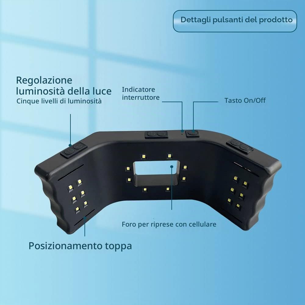 Luce Per Fotografia Odontoiatrica Flash, Lampada Di Riempimento Orale LED | Odontoiatria Foto Video Attrezzatura Per Ortodonzia Per Illuminazione Trattamento Dentista