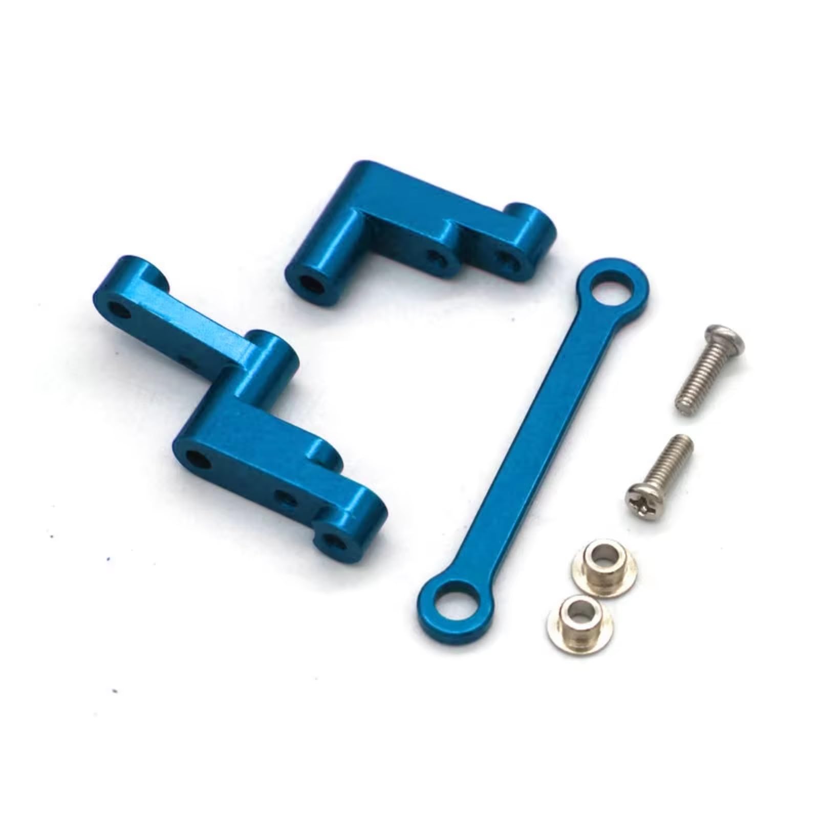 Rc Special Connecting Rod for MJX for Hyper Go H16 16207 16208 16209 16210 1/16 Aluminum Alloy Steering Tie Rod Assembly RC Car Parts and Accessories Upgrades Replacement(Blue)