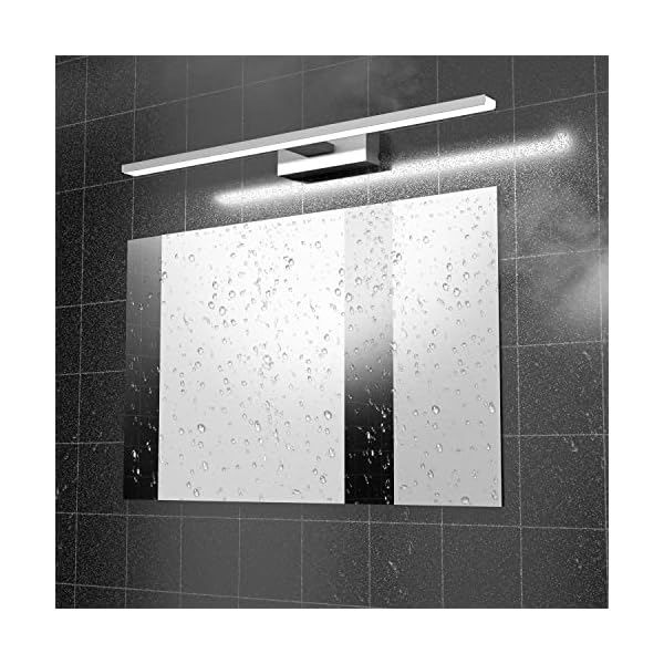 iToncs Spiegelleuchte 60CM, 1300LM Spiegelleuchte Led Bad, 6000K KaltWeiß, Einfarbig, Spiegellampe Badezimmer Lampe mit… – Bild 8