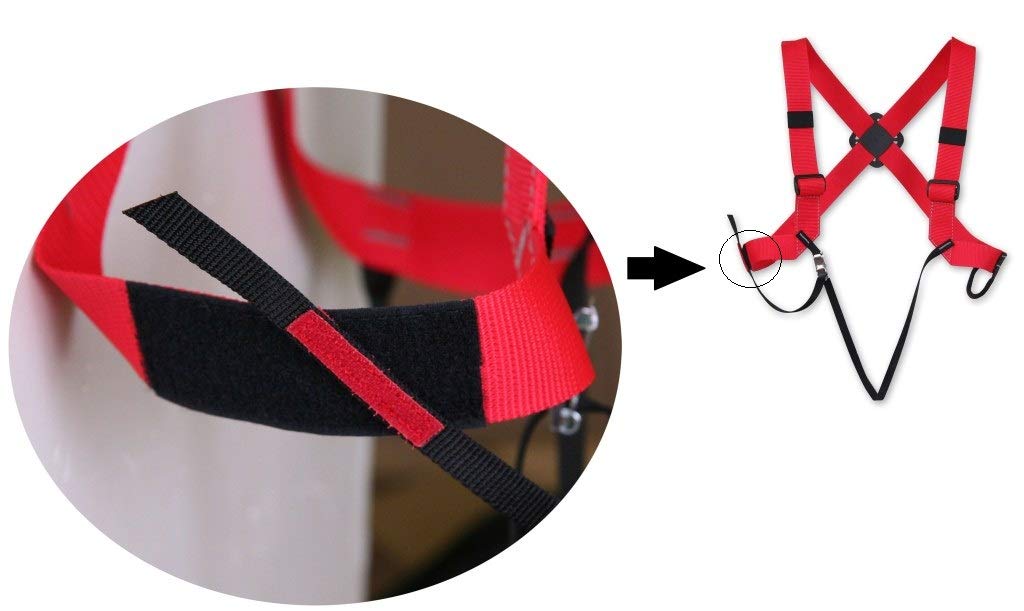 ALP DESIGN Bunny - Arnés Unisex para Adulto, Rojo/Negro, Uni