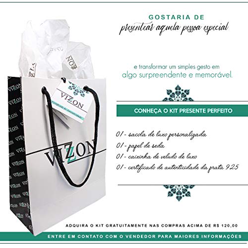 Brinco De Prata Flor Turquesa - 4769