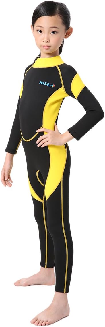 Cokar Neoprene Wetsuit One Piece Swimsuit for Kids Boys Girls UV Protection for Swim Surf Snorkel Scuba Diving