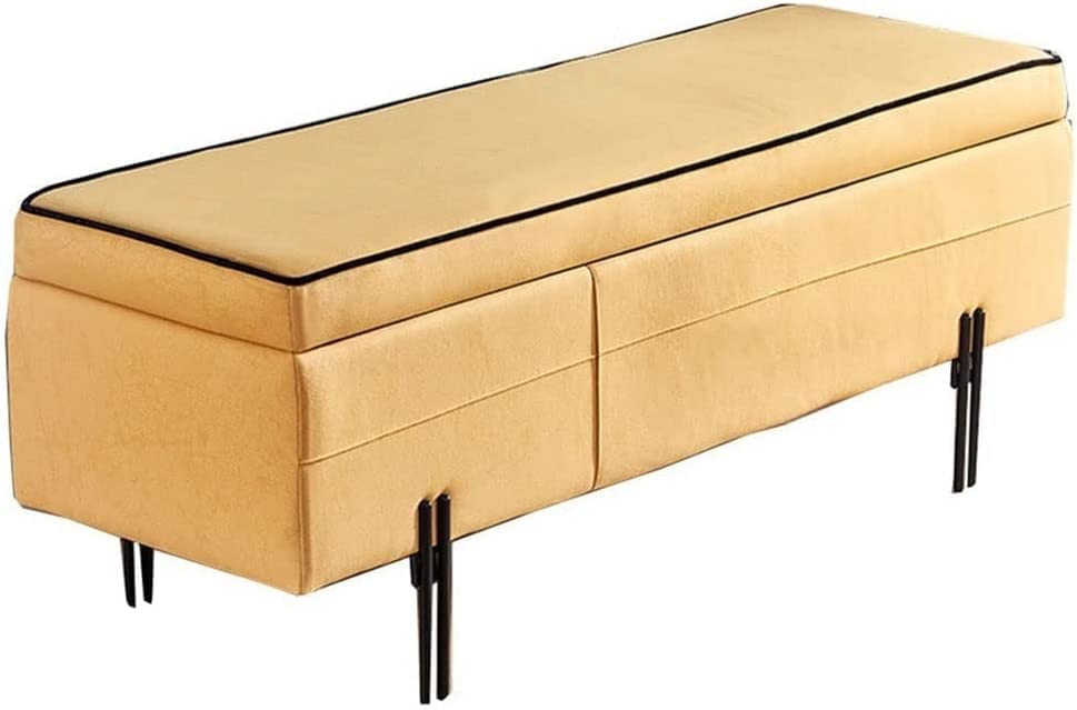 Banc de vêtements simple et moderne en tissu rectangulaire de style nordique