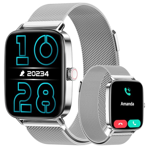 Nuovo Smartwatch 2025: design con montatura in metallo, elegante e raffinato, resistente; l'orologio smartwatch donna uomo utilizza un display dinamico ultra-fluido con oltre 60 FPS, due volte più fluido rispetto ad altri orologi.