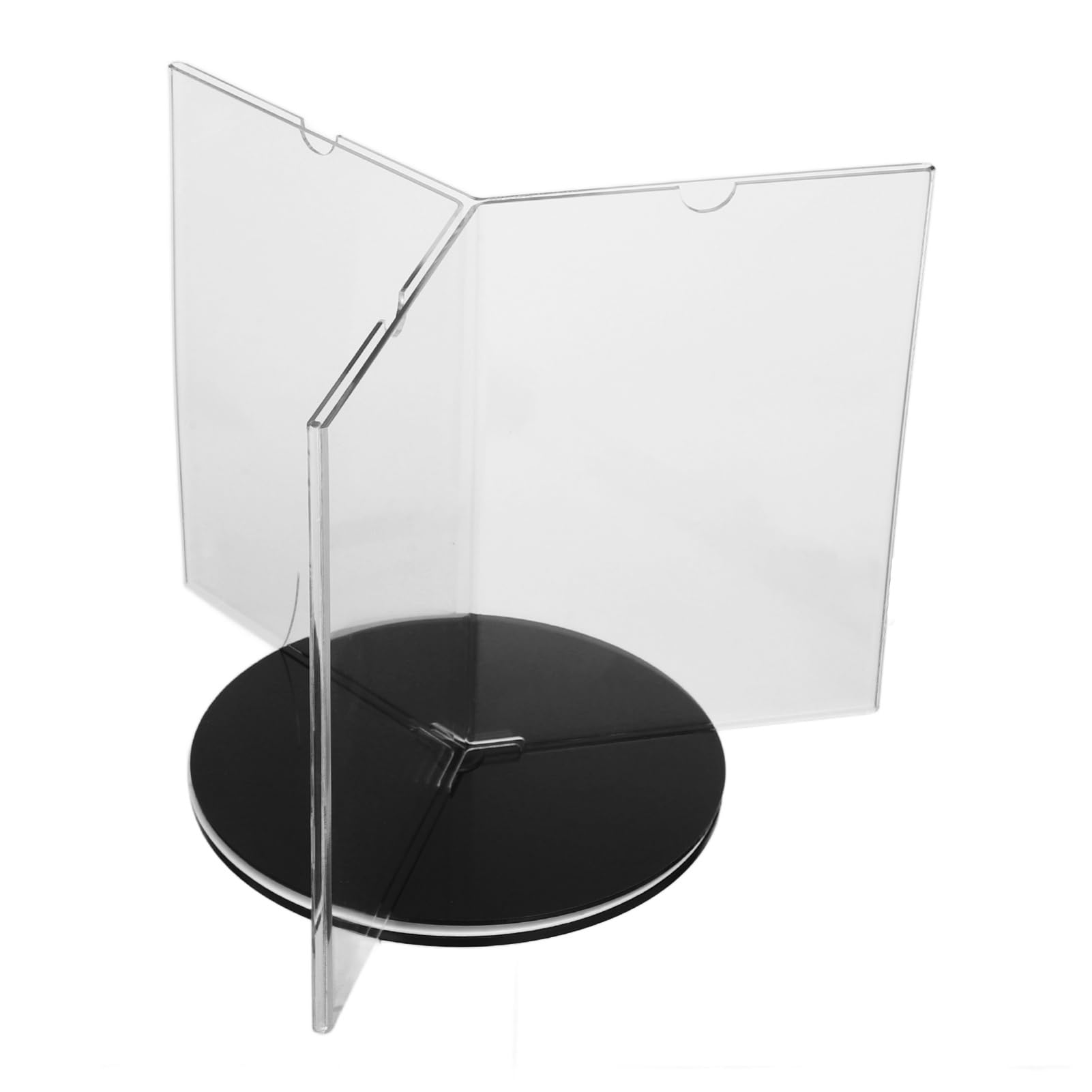 SHINEOFI Soporte de Instalar Giratorio Mesa Letreros de Acrílico para Fácil con Base Elegantes Adecuado Restaurantes y Exhibiciones
