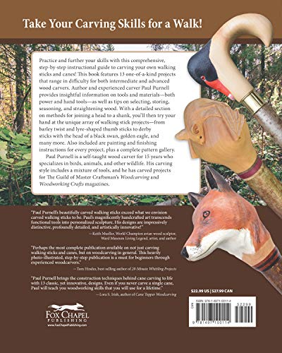 Carving Creative Walking Sticks and Canes: 13 Projects to Carve in Wood (Fox Chapel Publishing) Step-by-Step Instructions, Stickmaking Tips, Finishing, and More, for Carvers from Beginner to Advanced - Image 2