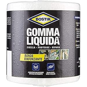 BOSTIK Gomma Liquida Banda Rinforzante da utilizzare in combinazione con Bostik Gomma Liquida 10cmx10m nero